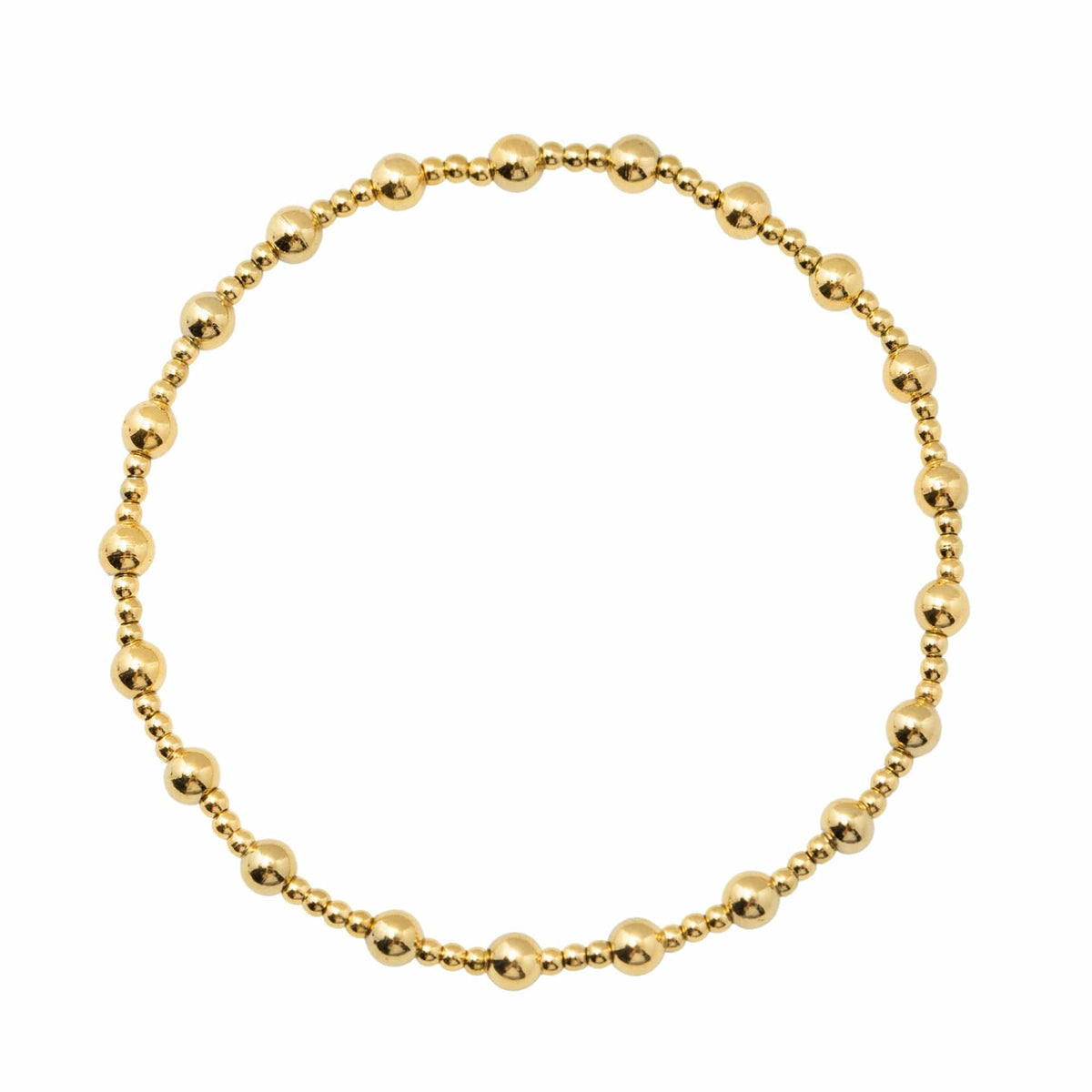 BohoMoon Stainless Steel Aretha Beaded Bracelet Gold