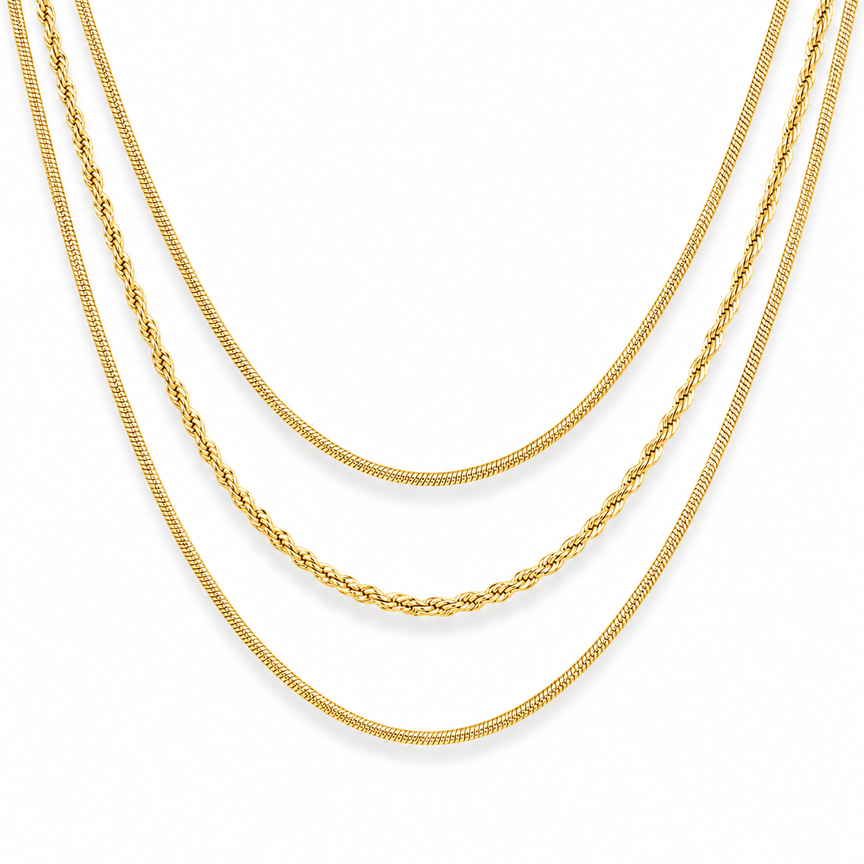 Bohomoon Stainless Steel Aria Layered Necklace