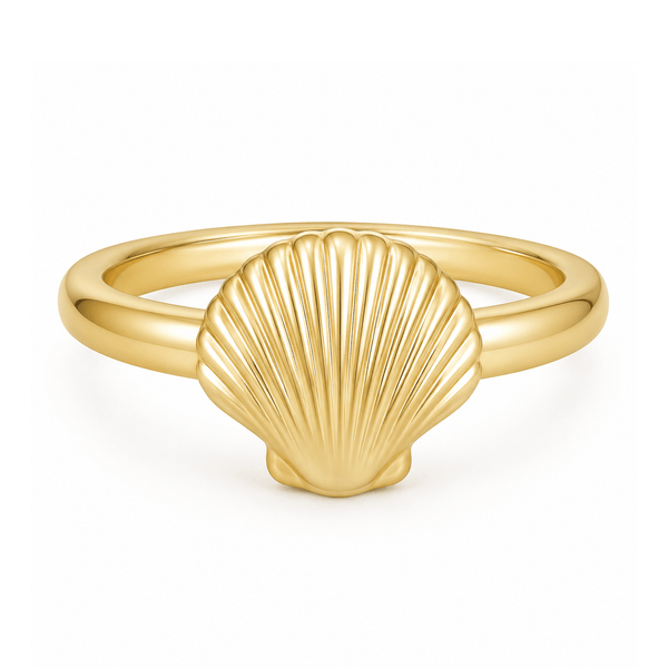 Bohomoon Stainless Steel Ariel Shell Ring