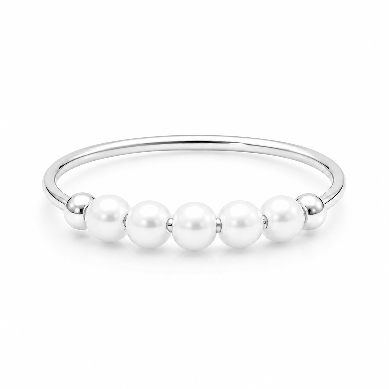 Bohomoon Stainless Steel Aruba Pearl Ring