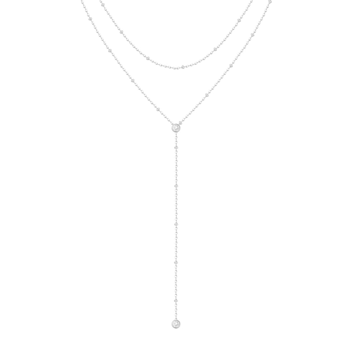 Bohomoon Stainless Steel Ashlyn Layered Lariat Necklace