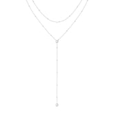 Bohomoon Stainless Steel Ashlyn Layered Lariat Necklace