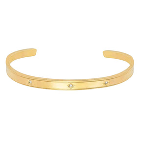 BohoMoon Stainless Steel Astral Cuff Bracelet Gold