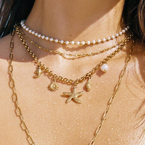 Bohomoon Stainless Steel August Pearl Choker