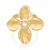 Bohomoon Stainless Steel Aurelie Flower Pearl Ring