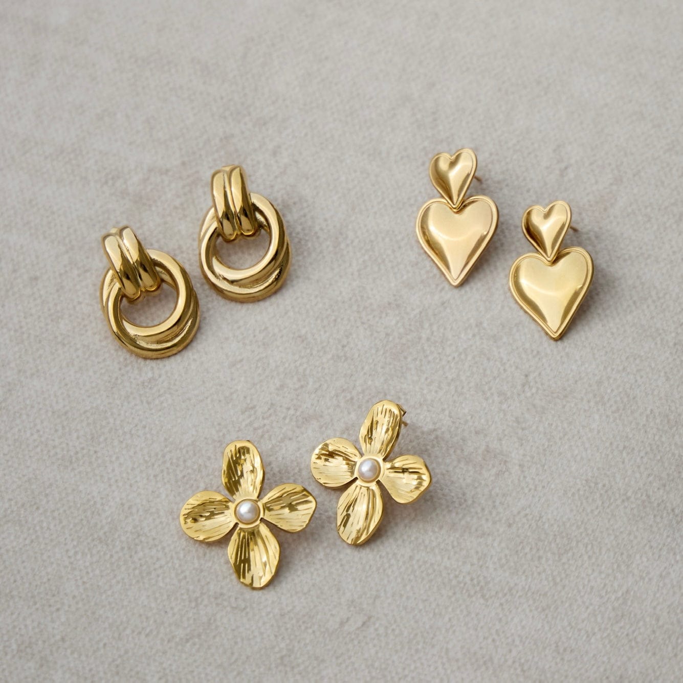 Bohomoon Aurelie Stud Earrings | Sweatproof & Tarnish Free