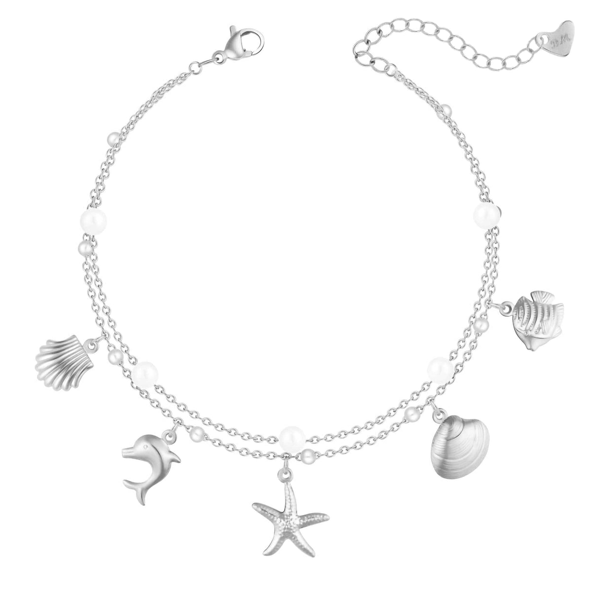 Bohomoon Stainless Steel Aussie Pearl Anklet