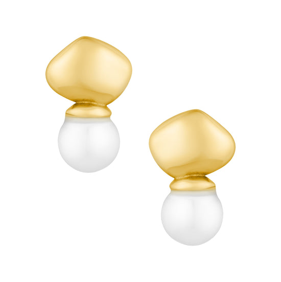 Bohomoon Stainless Steel Avaiki Pearl Stud Earrings