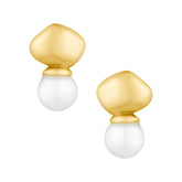 Bohomoon Stainless Steel Avaiki Pearl Stud Earrings