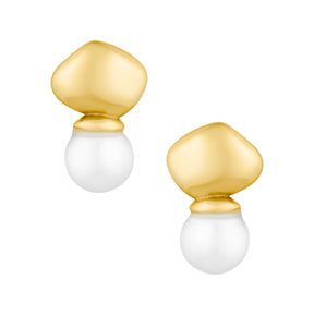Bohomoon Stainless Steel Avaiki Pearl Stud Earrings