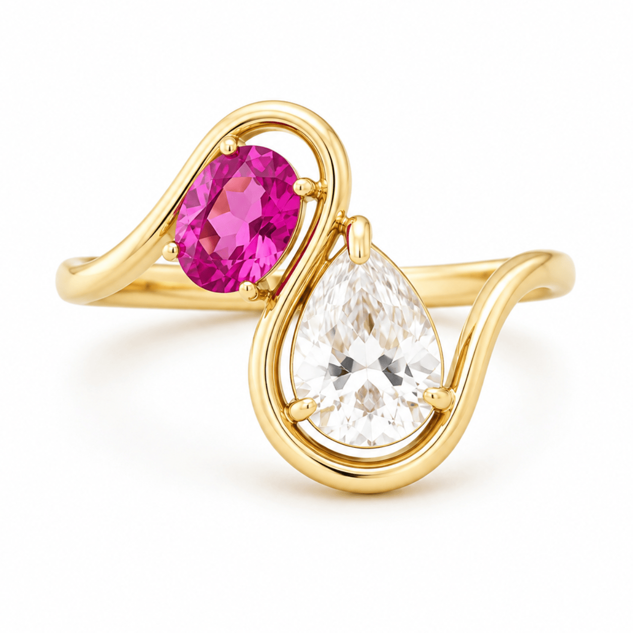 Bohomoon Stainless Steel Azalea Ring