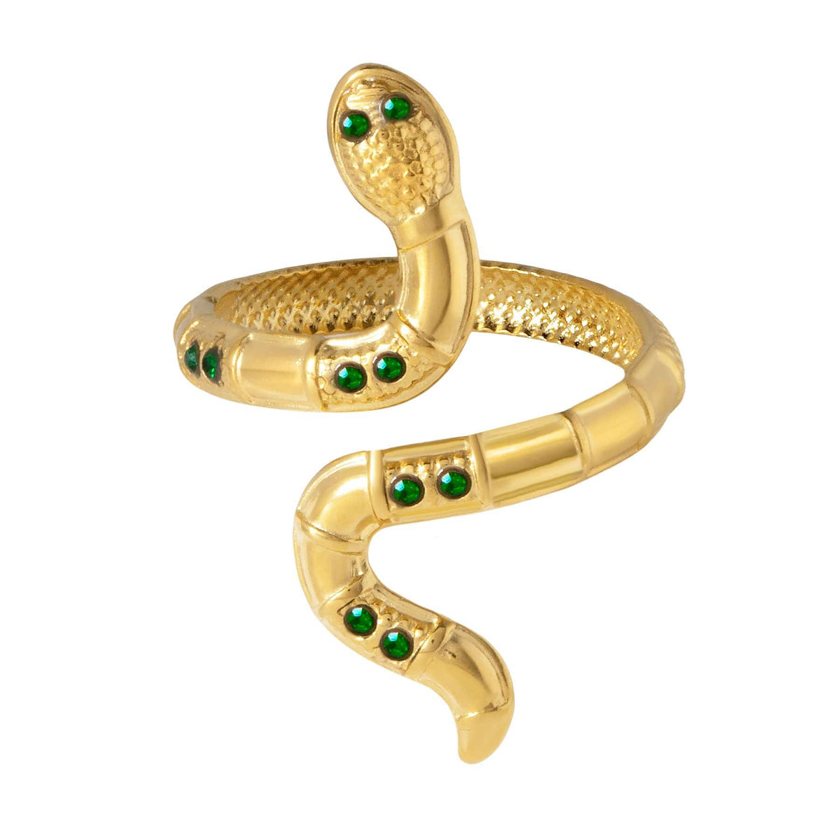 BohoMoon Stainless Steel Azalea Snake Ring Gold / Adjustable