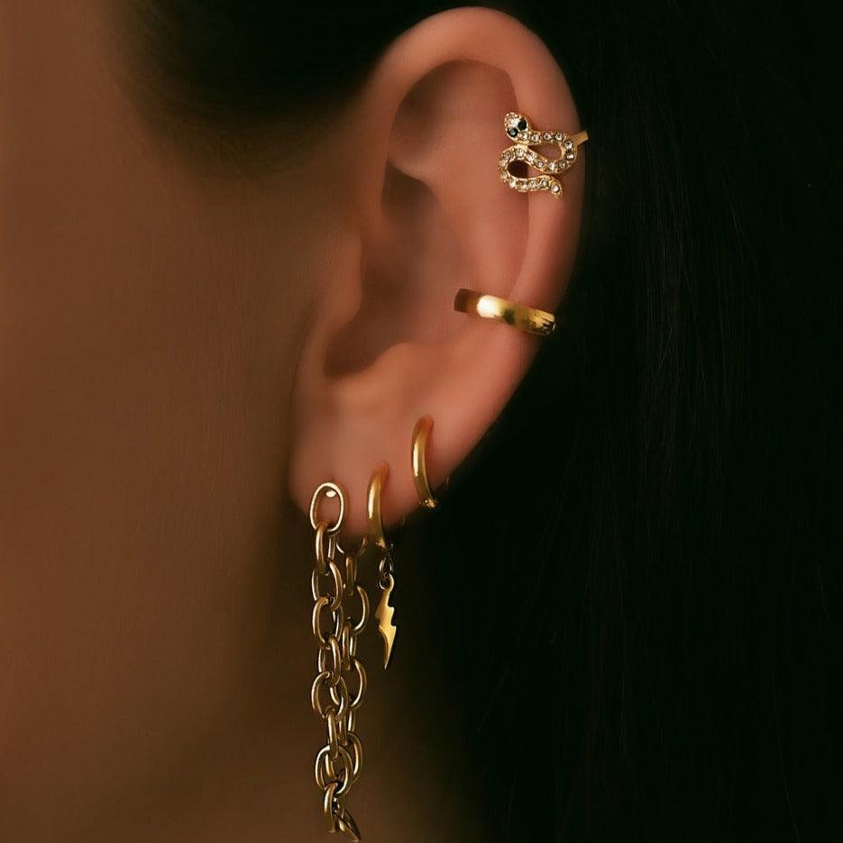 BohoMoon Stainless Steel Azura Hoop Earrings