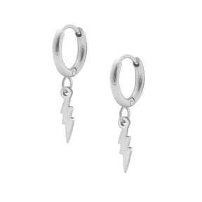 BohoMoon Stainless Steel Azura Hoop Earrings Silver