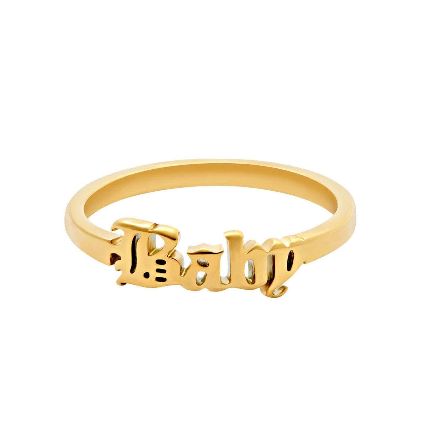 BohoMoon Stainless Steel Baby Ring Gold / US 6 / UK L / EUR 51 (small)