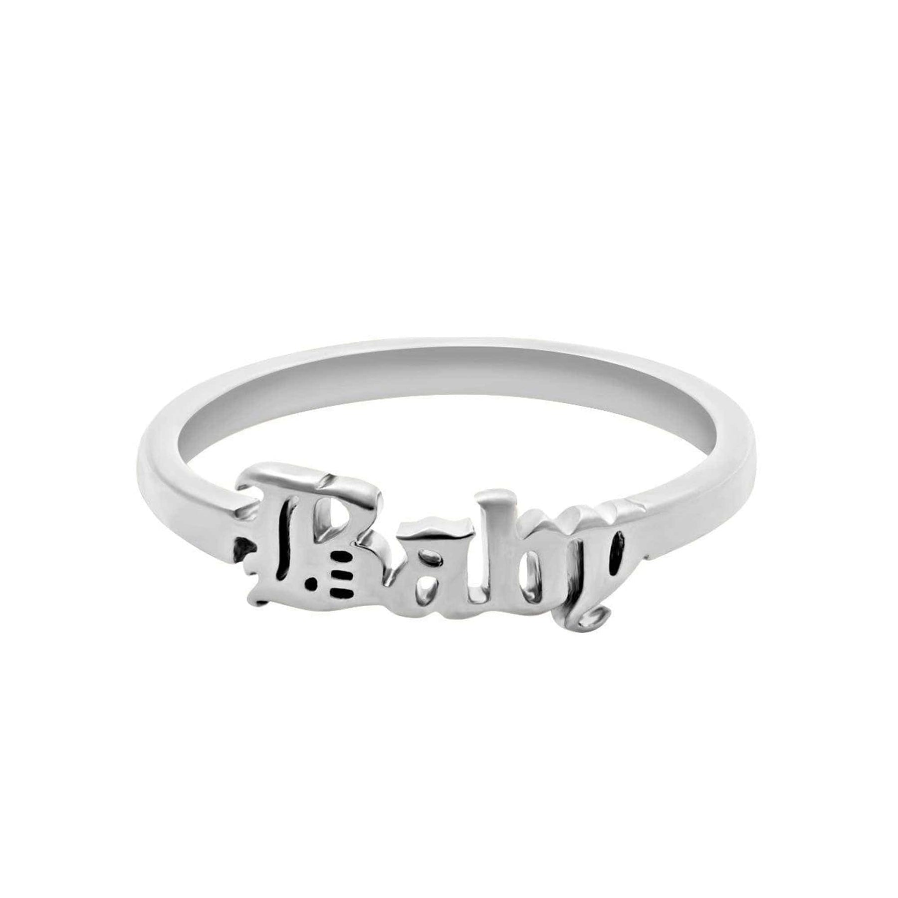 BohoMoon Stainless Steel Baby Ring Silver / US 6 / UK L / EUR 51 (small)