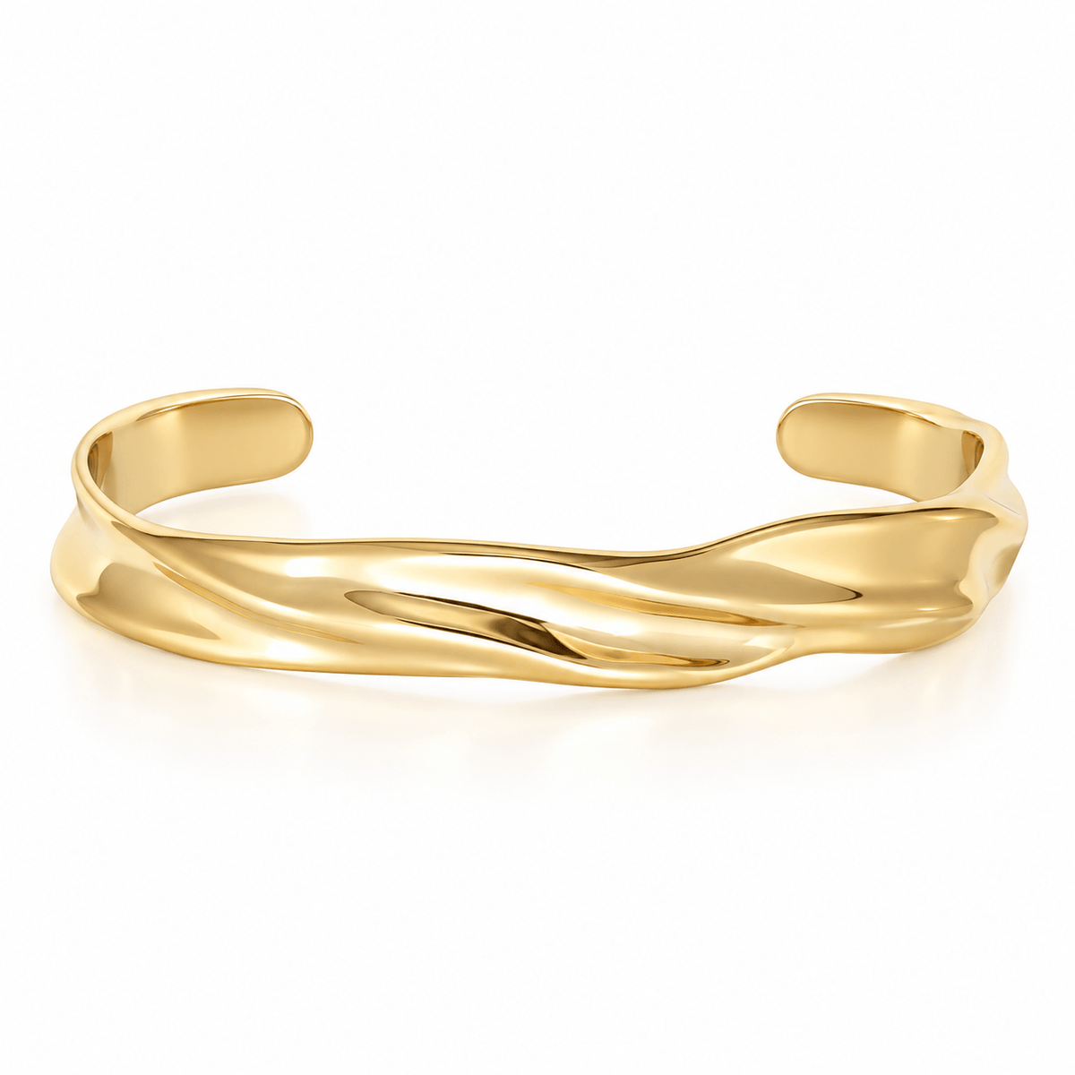 Bohomoon Stainless Steel Bali Cuff Bracelet