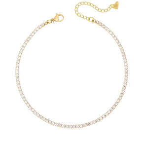 Bohomoon Stainless Steel Bardot Tennis Anklet