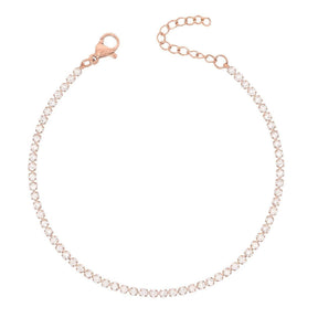 BohoMoon Stainless Steel Bardot Tennis Bracelet Rose Gold