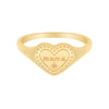 Bohomoon Stainless Steel Engraved Heart Mama Ring