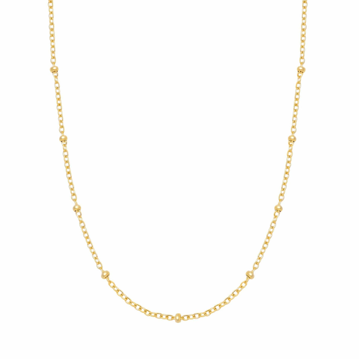 BohoMoon Stainless Steel Beaded Chain Gold