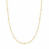 BohoMoon Stainless Steel Beaded Chain Gold