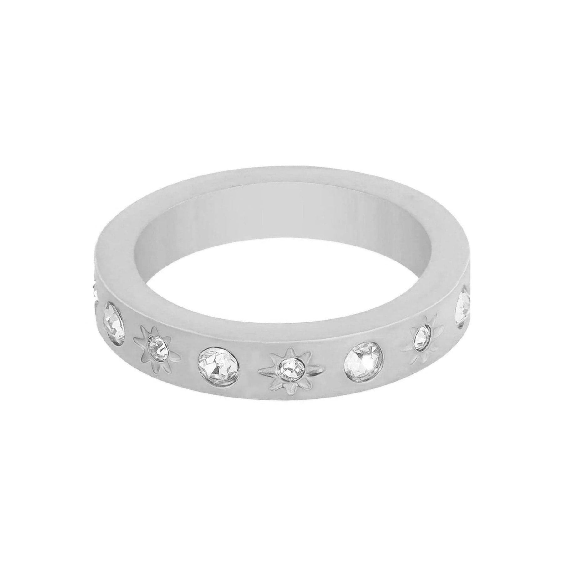BohoMoon Stainless Steel Bella Ring Silver / US 4 / UK H / EUR 46 / (xxsmall)