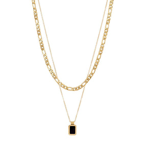 BohoMoon Stainless Steel Belle Layered Necklace Gold
