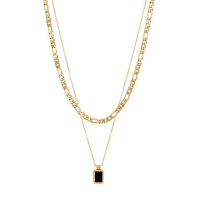 BohoMoon Stainless Steel Belle Layered Necklace Gold