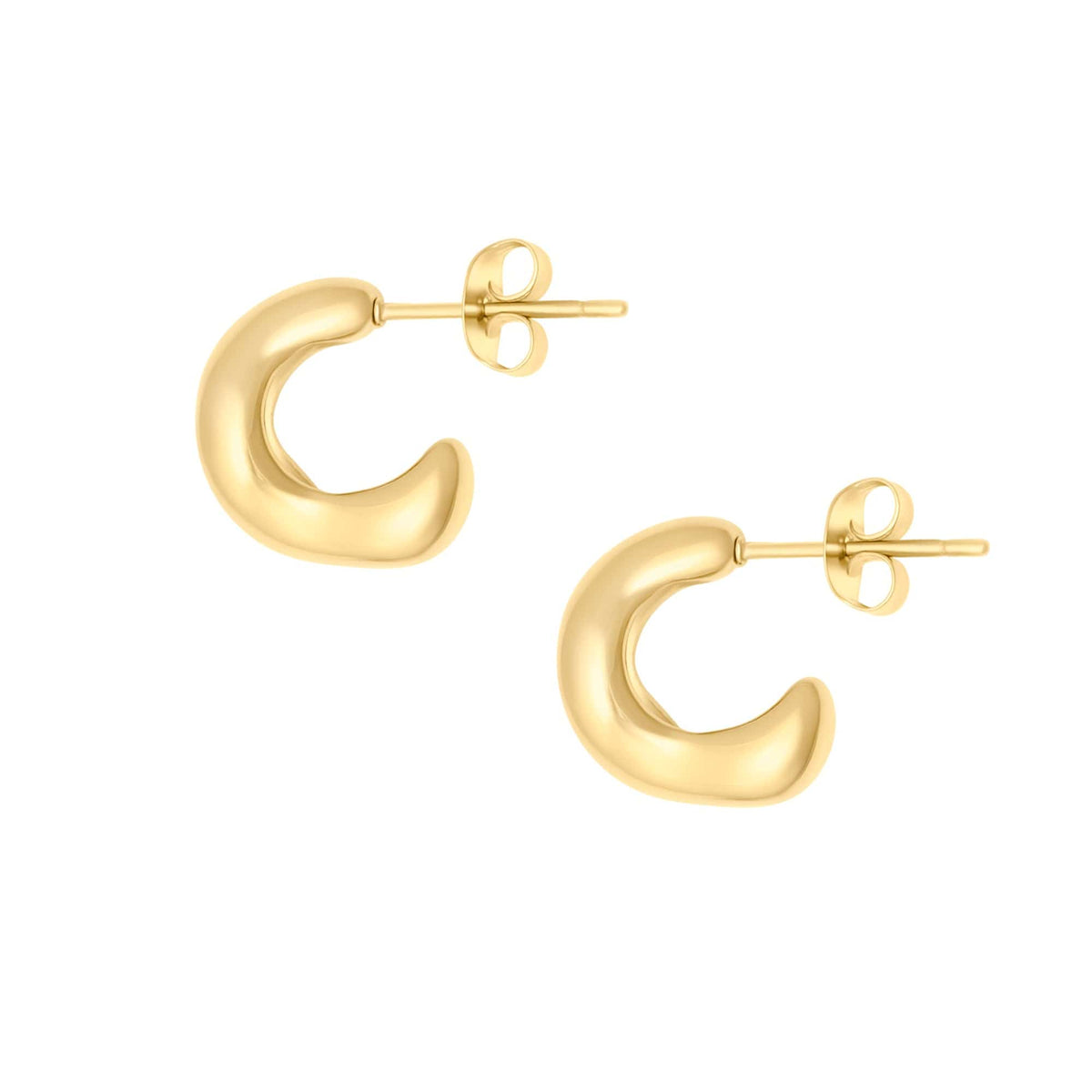 BohoMoon Stainless Steel Bellini Hoop Earrings Gold
