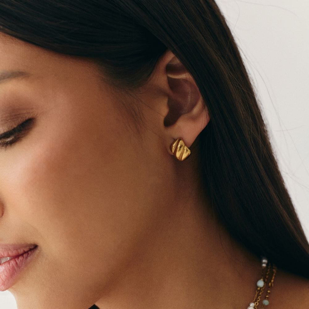 Bohomoon Stainless Steel Bennie Stud Earrings