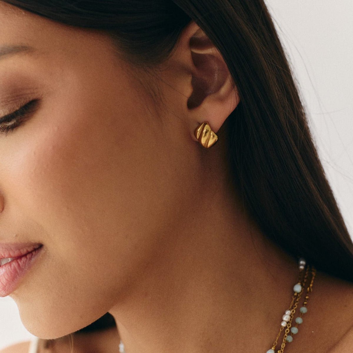 Bohomoon Stainless Steel Bennie Stud Earrings