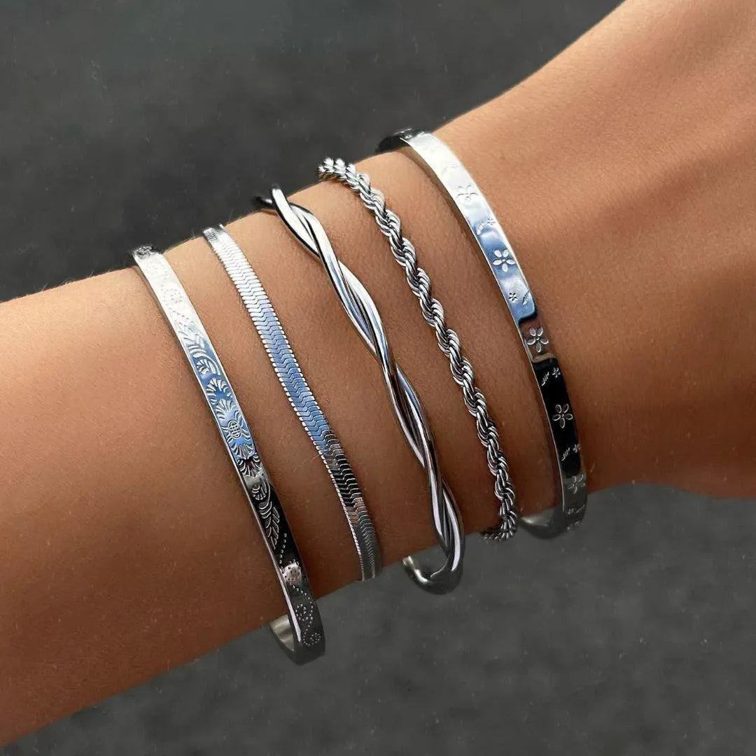 Bohomoon Stainless Steel Beverley Rope Bracelet