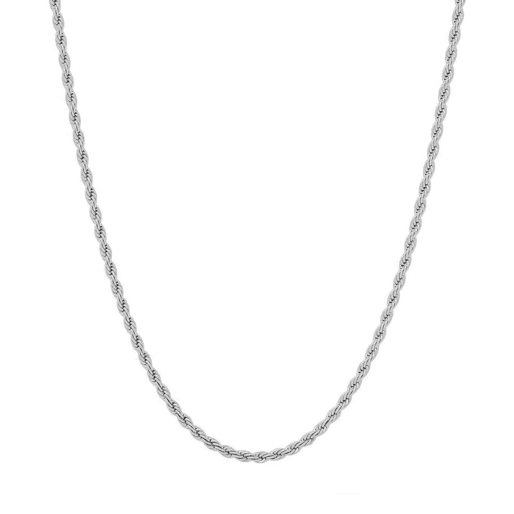BohoMoon Stainless Steel Beverley Rope Choker / Necklace Silver / Necklace