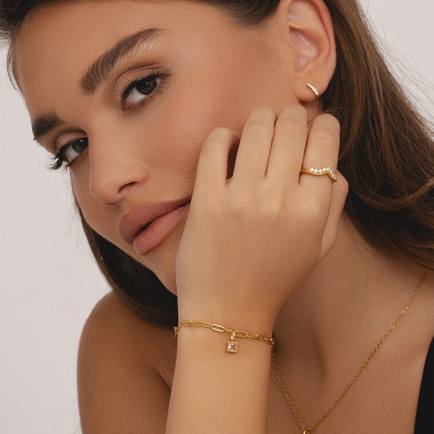 Bohomoon Stainless Steel Birthstone Bracelet