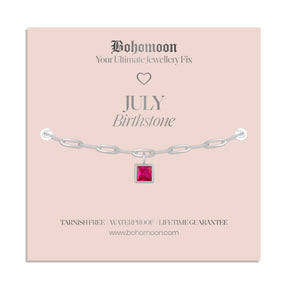 Bohomoon Stainless Steel Birthstone Bracelet