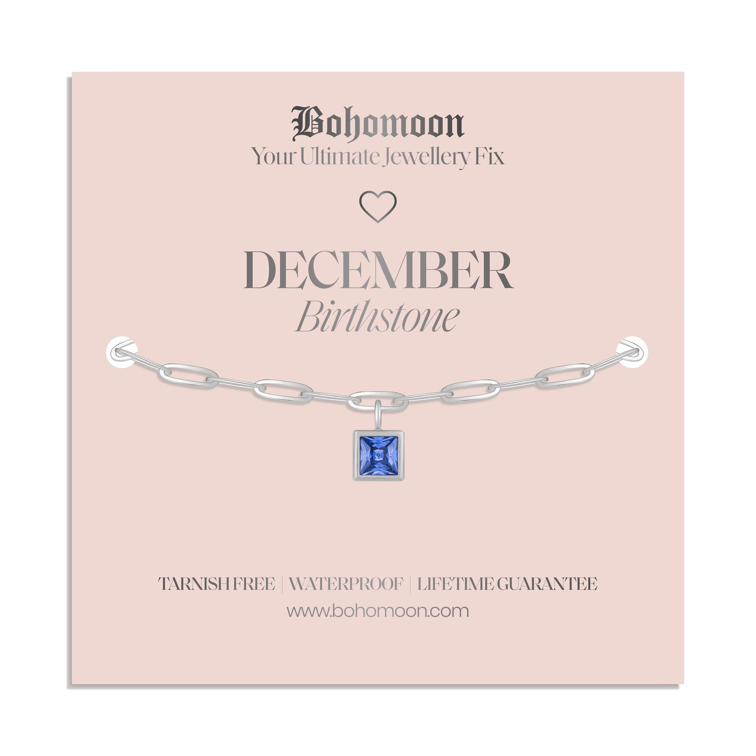 Bohomoon Stainless Steel Birthstone Bracelet