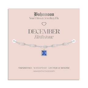 Bohomoon Stainless Steel Birthstone Bracelet