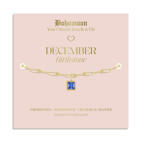 Bohomoon Stainless Steel Birthstone Bracelet