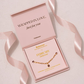 Bohomoon Stainless Steel Birthstone Bracelet