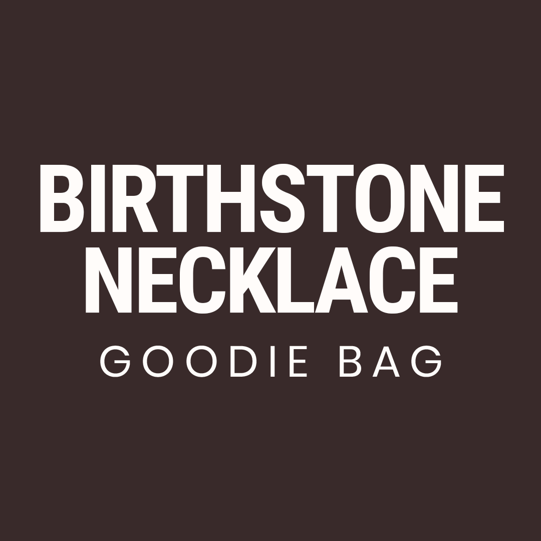 Bohomoon Stainless Steel Birthstone Necklace Goodie Bag