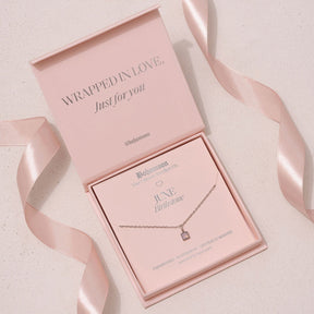 Bohomoon Stainless Steel Birthstone Necklace