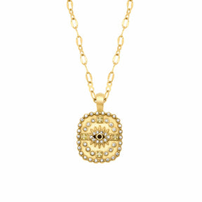 BohoMoon Stainless Steel Blissful Eye Necklace Gold