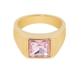 BohoMoon Stainless Steel Blush Ring Gold / US 7 / UK N / EUR 54 (medium)