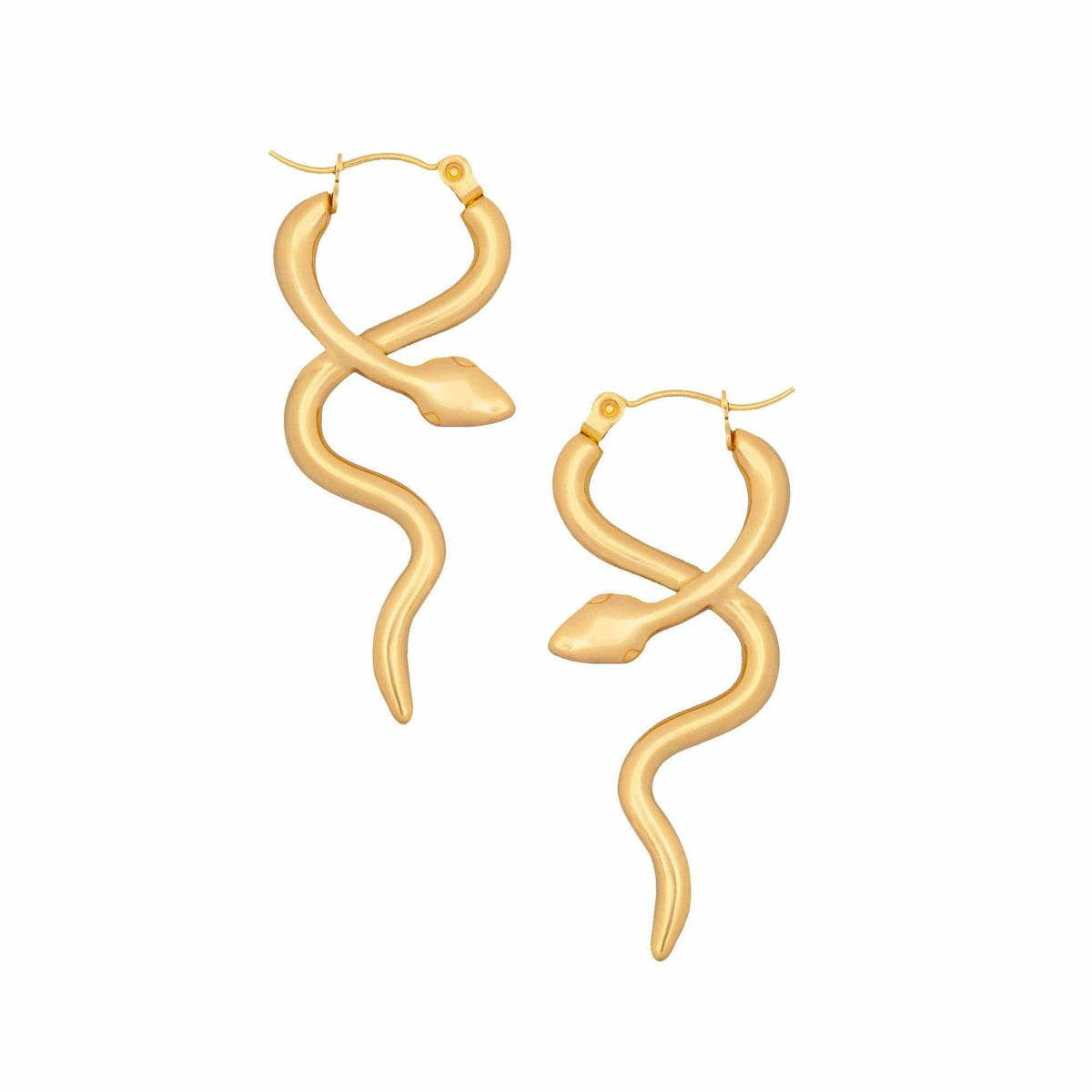 Bohomoon Stainless Steel Boa Hoop Earrings