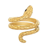 BohoMoon Stainless Steel Boa Ring Gold / US 6 / UK L / EUR 51 (small)