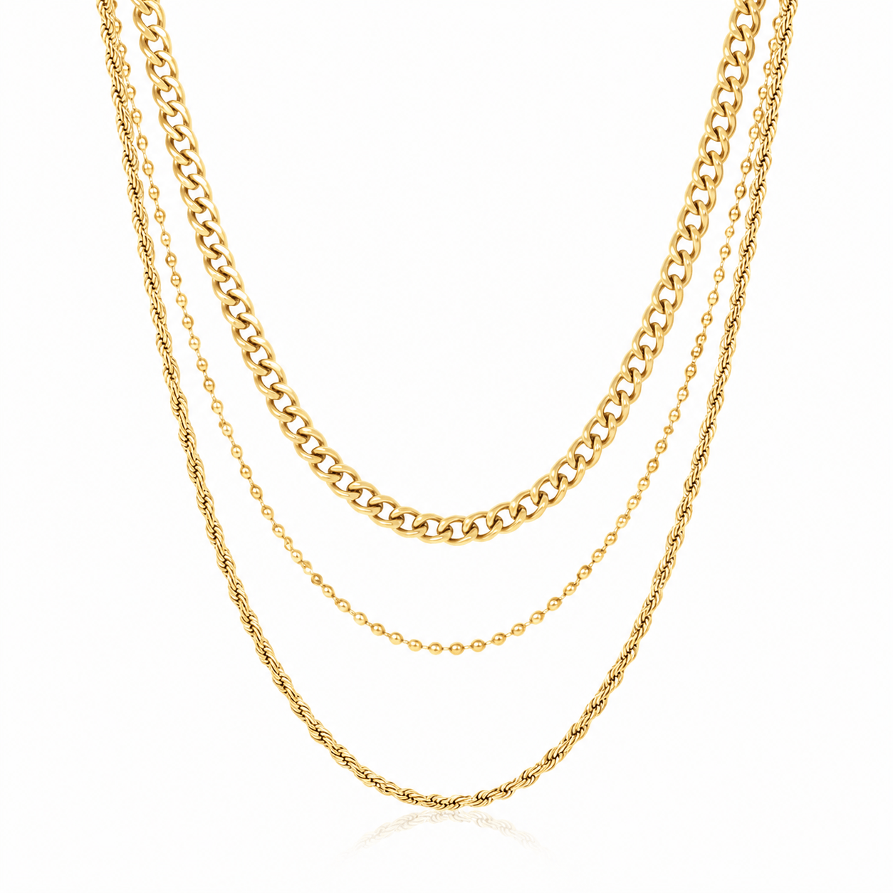 Bohomoon Stainless Steel Brandi Layered Necklace