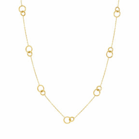 BohoMoon Stainless Steel Bubble Necklace Gold