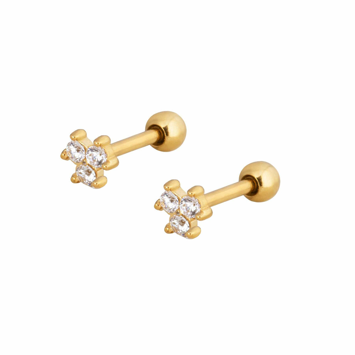 BohoMoon Stainless Steel Callie Stud Earrings Gold
