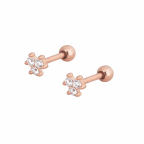 BohoMoon Stainless Steel Callie Stud Earrings Rose Gold